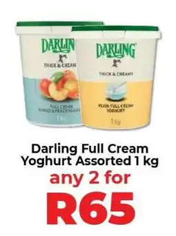 Food Lover's Market Darling Full Cream Yoghurt Assorted 1 kg offer