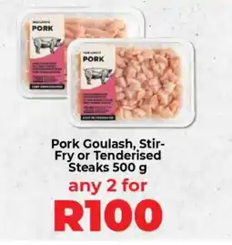 Food Lover's Market Pork Goulash, Stir-Fry or Tenderised Steaks 500 g offer