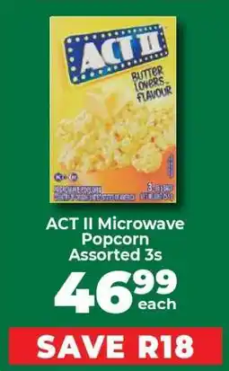 Food Lover's Market ACT II Microwave Popcorn Assorted 3s offer
