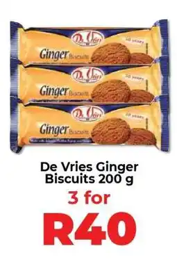 Food Lover's Market De Vries Ginger Biscuits 200 g offer