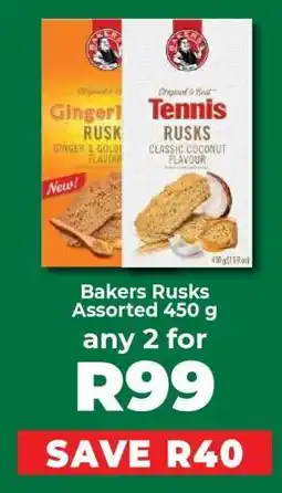 Food Lover's Market Bakers Rusks Assorted 450 g offer