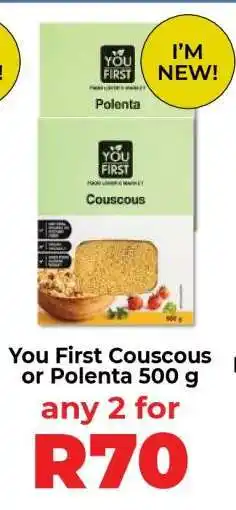 Food Lover's Market You First Couscous or Polenta 500 g offer