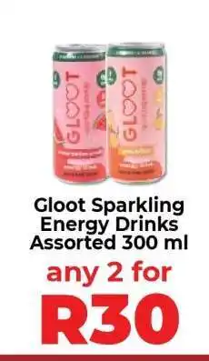 Food Lover's Market Gloot Sparkling Energy Drinks Assorted 300 ml offer