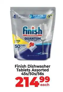 Food Lover's Market Finish Dishwasher Tablets Assorted 45s/50s/56s offer