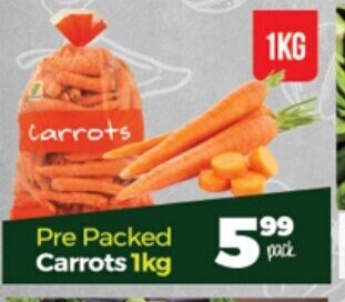 Take 'n Pay Pre Packed Carrots 1kg offer