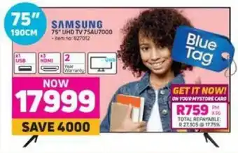 Samsung - 75" UHD TV (75AU7000)