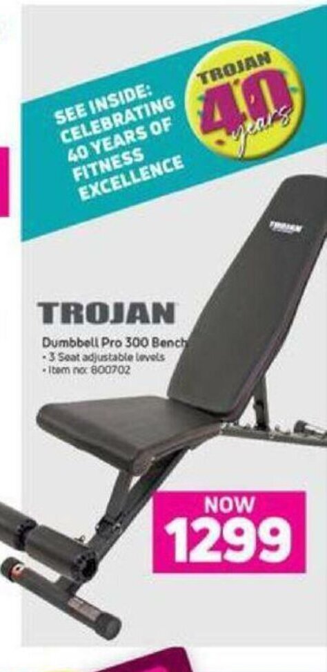 Trojan dumbbell pro 300 bench new arrivals