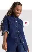 PEP Button Up Denim Jacket (XS-L)-Each offer