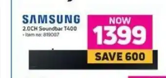 MTN Samsung - 2.0 CH Soundbar T400 offer