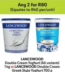 Makro Lancewood Double Cream Yoghurt or Lancewood Double Cream Greek Style Yoghurt offer