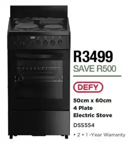 House & Home DEFY 4 Plate Electric Stove offer