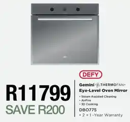 House & Home DEFY Gemini THERMOFAN+ Eye-Level Oven Mirror offer
