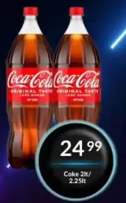 Super Save Coca-Cola Original Taste Less Sugar offer