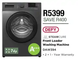 House & Home DEFY STEAMCURE Front Loader Washing Machine offer