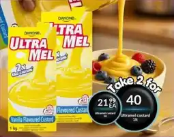 Super Save Danone Ultra Mel Flavoured Custard offer