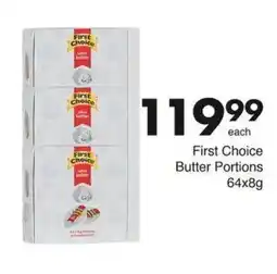 Save First Choice Butter Portions offer