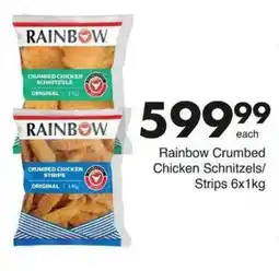 Save Rainbow Crumbed Chicken Schnitzels/Strips offer