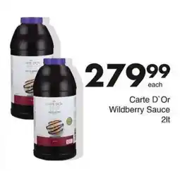 Save Carte D'Or Wildberry Sauce offer
