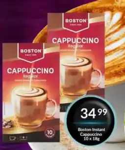 Super Save Boston Instant Cappuccino offer
