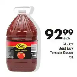 Save All Joy Best Buy Tomato Sauce offer