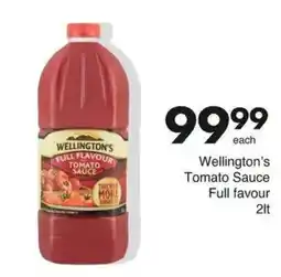 Save Wellington's Tomato Sauce Full favour offer