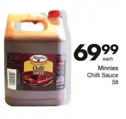 Save Minnies Chilli Sauce offer
