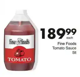 Save Fine Foods Tomato Sauce offer