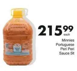 Save Minnies Portuguese Peri Peri Sauce offer