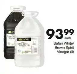 Save Safari White/Brown Spirit Vinegar offer