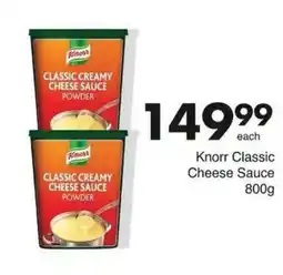 Save Knorr Classic Cheese Sauce Powder offer