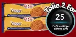 Super Save De Vries Ginger Biscuits offer