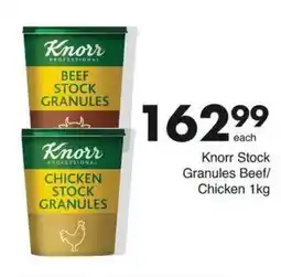 Save Knorr Stock Granules Beef/Chicken offer