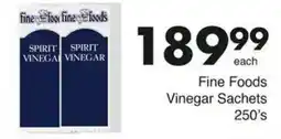 Save Fine Foods Vinegar Sachets offer