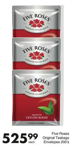 Save Five Roses Original Teabags offer