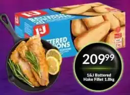 Super Save 1&J Battered Hake Fillet offer