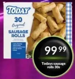 Super Save Today's sausage rolls 30s offer