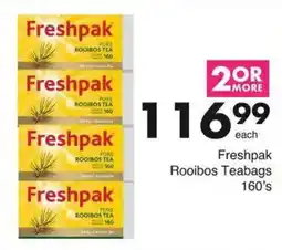 Save Freshpak Rooibos Teabags offer