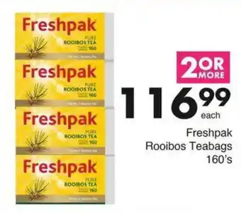 Save Freshpak Rooibos Teabags offer