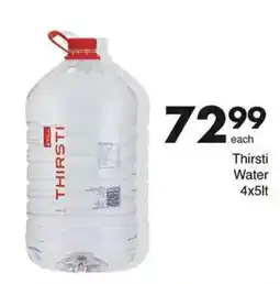 Save Thirsti Water offer