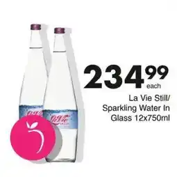 Save La Vie Still/Sparkling Water In Glass offer