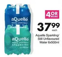 Save aQuellé Sparkling/Still Unflavoured Water offer