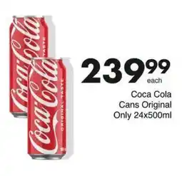 Save Coca Cola Cans Original offer