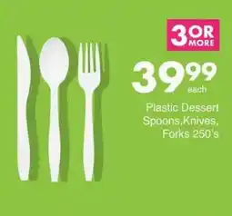 Save Plastic Dessert Spoons,Knives, Forks offer