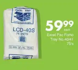 Save Excel Pac Fomo Tray offer