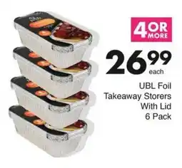 Save UBL Foil Takeaway Storers With Lid offer