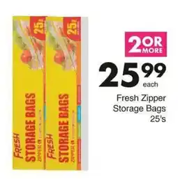 Save Fresh Zipper Storage Bags offer