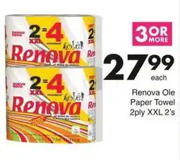 Save Renova Ole Paper Towel offer