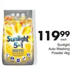 Save Sunlight 5in1 Auto Washing Powder offer