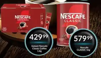 Super Save Instant Nescafe Classic Coffee offer