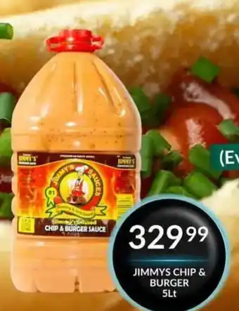 Super Save Jimmys Chip & Burger Sauce offer